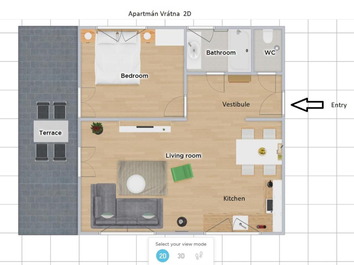 Apartman Vratna Terchová Dış mekan fotoğraf